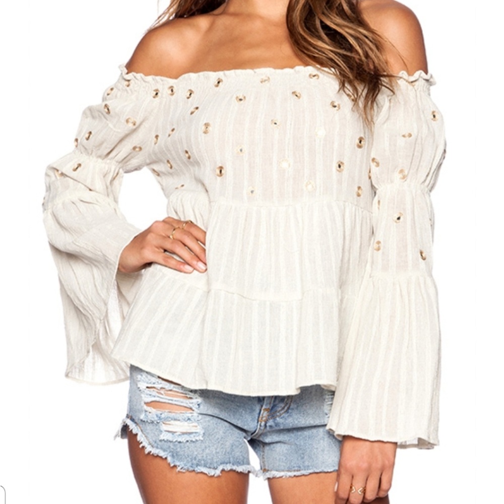 BOHEMIAN BONES EMBROIDERY TOP